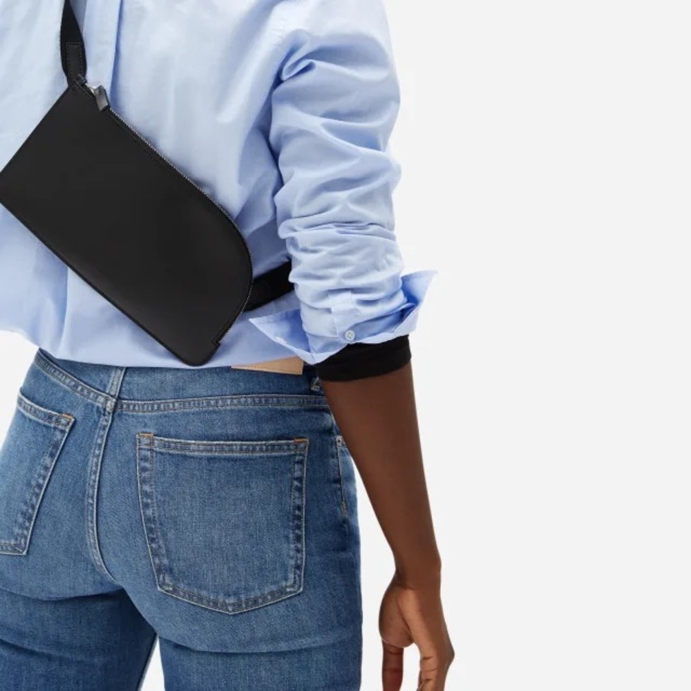 NWT Everlane Italian Leather Sling in Black